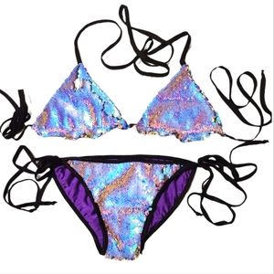 FISH SCALE PASTEL RAINBOW TINY BIKINI 👙